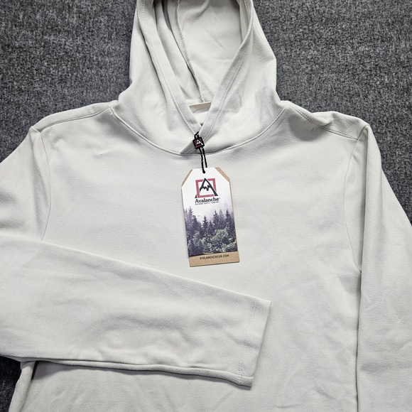 Avalanche Men's Long Sleeve Heathered Fleece Hoodie Top with Zipper Pocket S - Picture 1 of 11